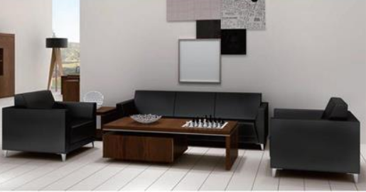 SA S633.2.MR 雙人(rén)位沙發 1340*770*750*430 黑(hēi)色 S-SD38